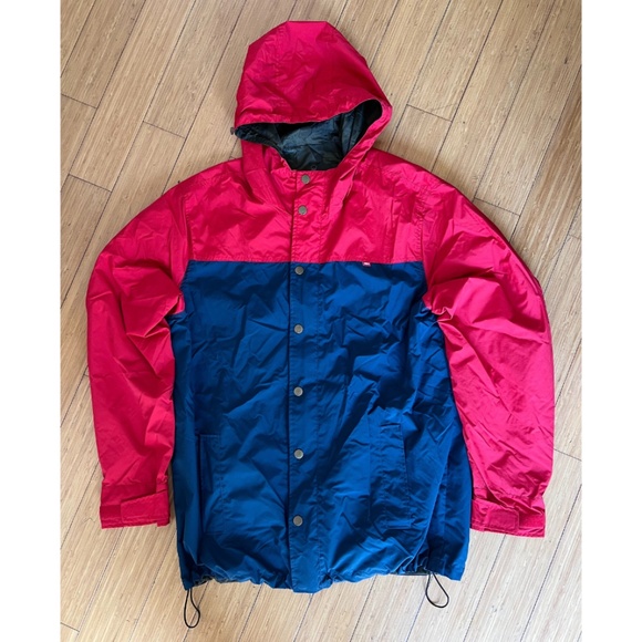 Men's OBEY Reversible Rain Jacket - Red/Blue & Camo - XXL - Like New - Picture 5 of 9